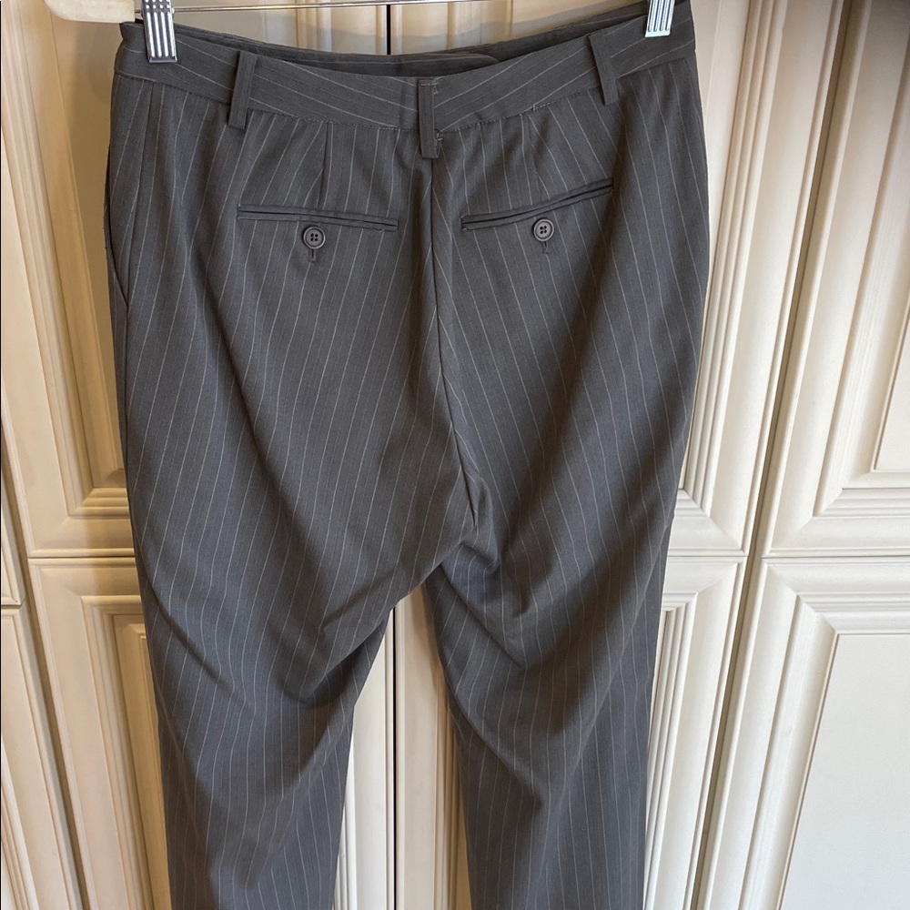 Gray Pinstripe Trousers - Picture 2 of 4